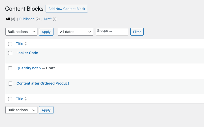 Conditional Content screenshot